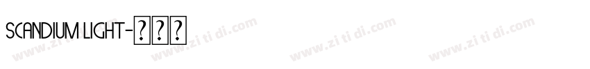 Scandium Light字体转换 Scandium Light字体转换